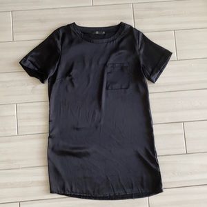 Missguided Sateen T-Shirt Dress